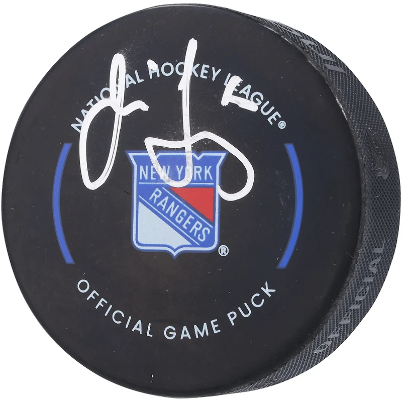 Jaromir Jagr New York Rangers Autographed Official Game Puck