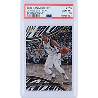 Dennis Smith Jr. Dallas Mavericks 2017-18 Panini Select Zebra Prizm #209 PSA Authenticated 10 Rookie Card