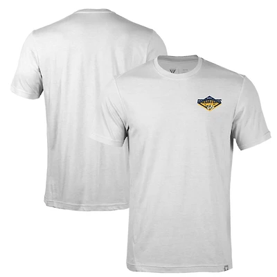 Men's Levelwear  White Nashville Predators Thrive Club Patch 2.0 Tri-Blend T-Shirt