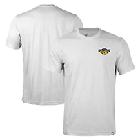 Men's Levelwear  White Nashville Predators Thrive Club Patch 2.0 Tri-Blend T-Shirt