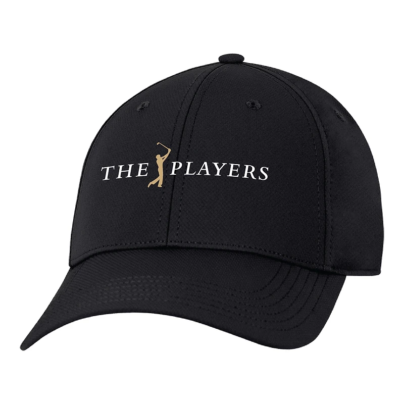 Men's THE PLAYERS Ahead Black Stratus Structured Ultimate Fit Adjustable Hat
