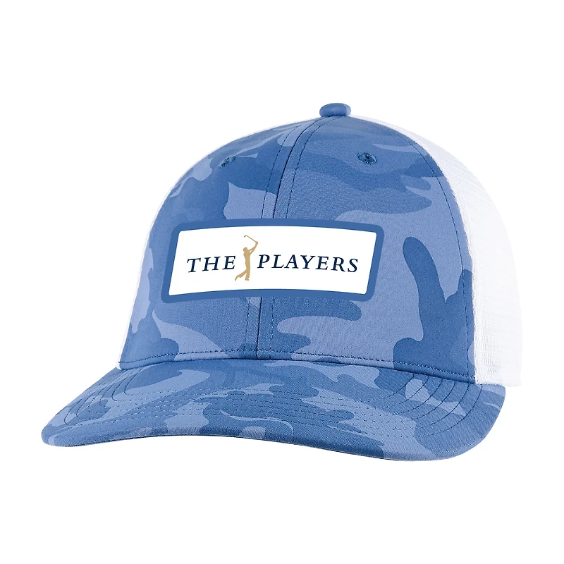 Men's THE PLAYERS  Ahead Blue  Camo Flex Hat