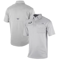 Men's Columbia  Gray Philadelphia Eagles Omni-Wick Flycaster Pocket Polo