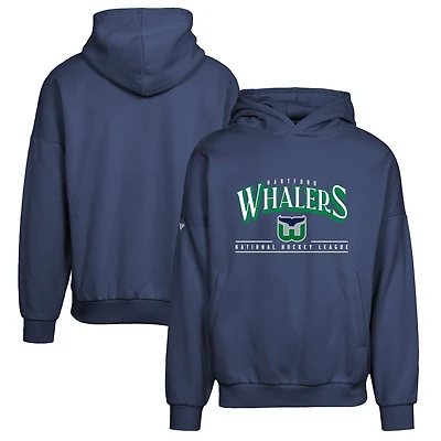 Men's Levelwear Navy Hartford Whalers Retro Contact Pullover Hoodie
