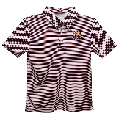 Toddler Vive La Fete Maroon Barcelona Pencil Stripe Polo