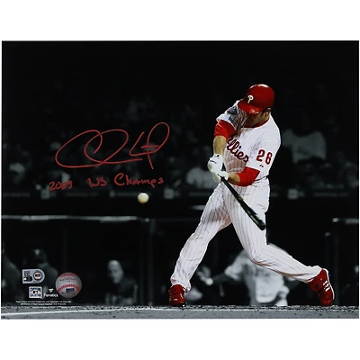 Chase Utley Philadelphia Phillies Autographed 11" x 14" Spotlight Photograph