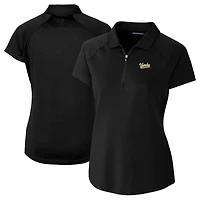 Women's Cutter & Buck Black Vanderbilt Commodores Vault DryTec Forge Stretch Polo