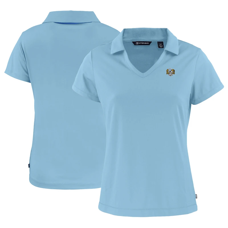 Women's Cutter & Buck Carolina Blue North Carolina Tar Heels Vault Daybreak Eco Recycled V-Neck Polo