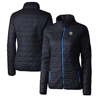 Women's Cutter & Buck  Navy North Carolina Tar Heels Vault Rainier PrimaLoft Eco Insulated Full-Zip Puffer Jacket