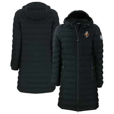 Women's Cutter & Buck  Black Tennessee Volunteers Vault Mission Ridge Repreve Eco Insulated Long Puffer Jacket