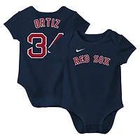 Newborn & Infant Nike David Ortiz Navy Boston Red Sox Fuse Name & Number Bodysuit