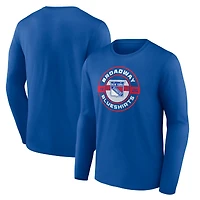 Men's Blue New York Rangers Native Long Sleeve T-Shirt