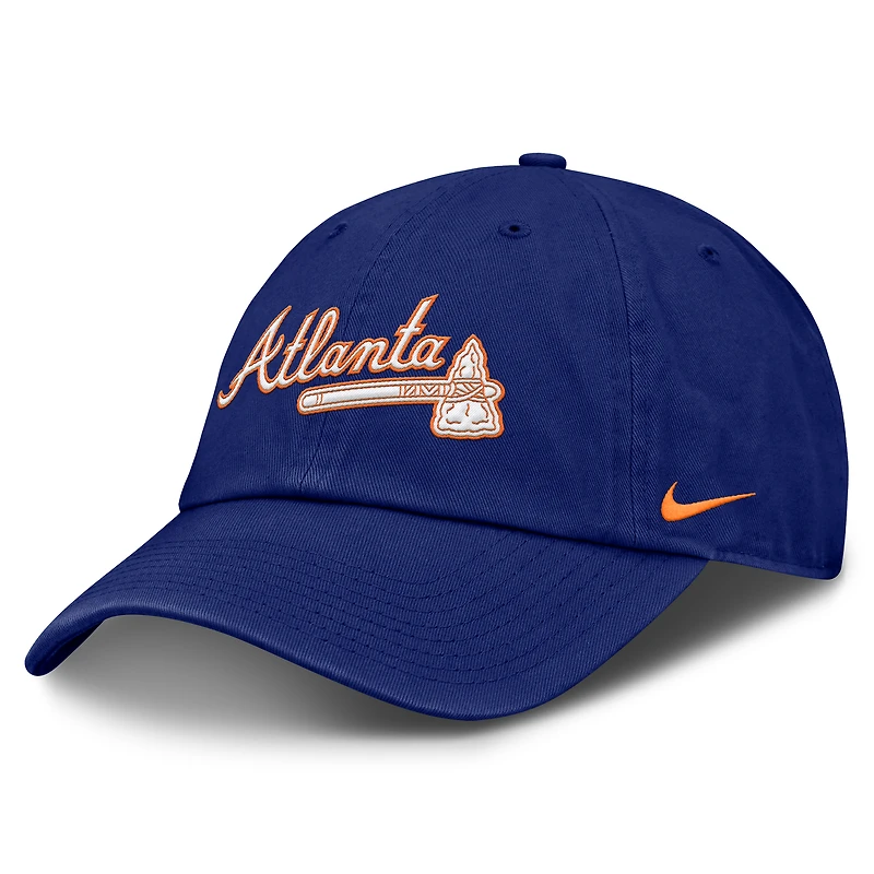 Men's Nike Deep Royal Atlanta Braves Club Adjustable Hat