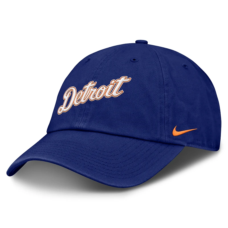 Men's Nike Deep Royal Detroit Tigers Club Adjustable Hat