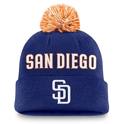 Men's Nike  Royal San Diego Padres Peak Cuffed Knit Hat with Pom