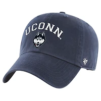 Men's '47 Navy UConn Huskies Classic Arch Clean Up Adjustable Hat