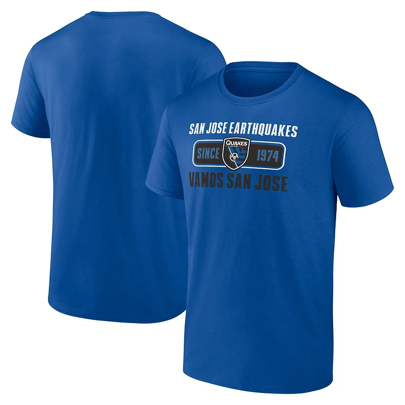 Men's Royal San Jose Earthquakes Hometown Collection Blind Side T-Shirt