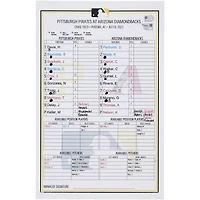 Pittsburgh Pirates Game-Used Lineup Card vs. Arizona Diamondbacks on July 8, 2023