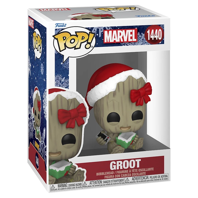 Guardians of the Galaxy #1440 Groot with Present Funko Pop! Vinyl Bobblehead