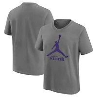 Youth Jordan Brand Steel Sacramento Kings Essential Jumpman Logo T-Shirt