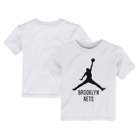 Toddler Jordan Brand White Brooklyn Nets Essential Jumpman T-Shirt
