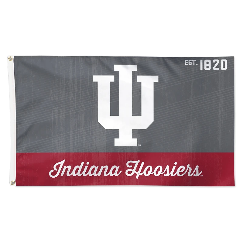 WinCraft Indiana Hoosiers 3’ x 5’ Single-Sided Retro Deluxe Flag
