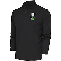 Men's Antigua  Charcoal Pittsburgh Penguins Shamrock Tribute Quarter-Zip Pullover Top