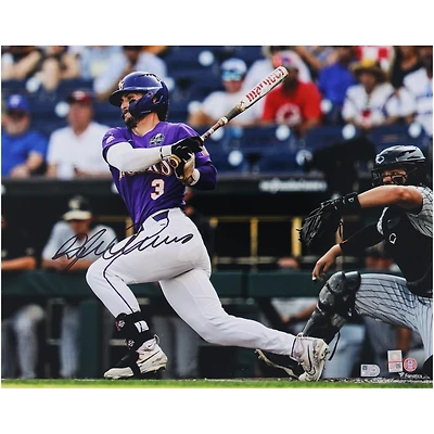 Dylan Crews LSU Tigers Autographed 16" x 20" Hitting Photograph