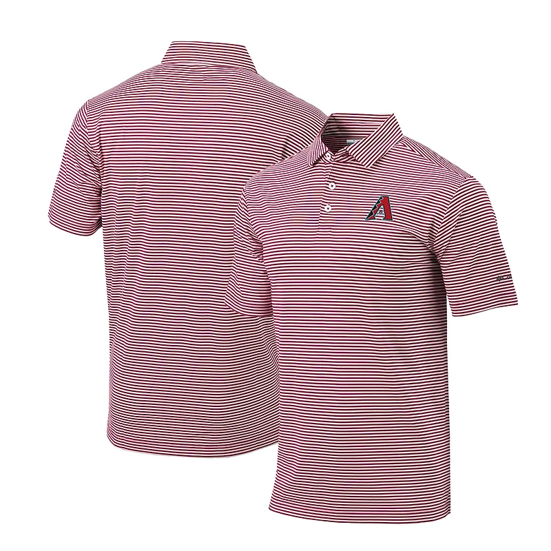 Men's Columbia Red Arizona Diamondbacks Omni-Wick Club Invite Polo