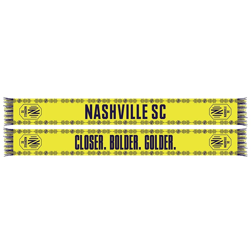 Nashville SC Closer, Bolder, Golder Scarf