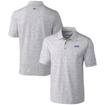 Men's Cutter & Buck  Gray Montana State Bobcats Vault Advantage Tri-Blend Space Dye Polo