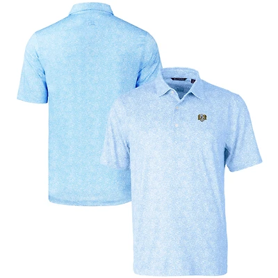Men's Cutter & Buck  Carolina Blue North Carolina Tar Heels Vault Pike Constellation Print Stretch DryTec Polo