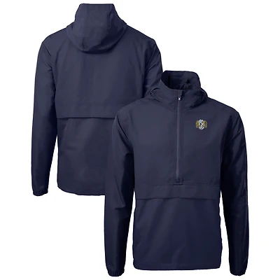 Men's Cutter & Buck  Navy North Carolina Tar Heels Vault Charter Eco Recycled Half-Zip Anorak Jacket