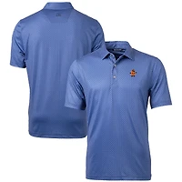 Men's Cutter & Buck  Navy Syracuse Orange Vault Pike Banner Print Stretch Polo