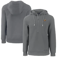 Men's Cutter & Buck  Gray Tennessee Volunteers Roam Eco Recycled Half-Zip Hoodie