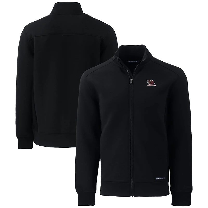 Men's Cutter & Buck  Black South Carolina Gamecocks Roam Eco Recycled Full-Zip Jacket
