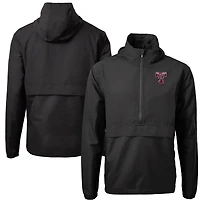 Men's Cutter & Buck  Black Texas A&M Aggies Vault Charter Eco Recycled Half-Zip Anorak Jacket
