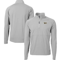 Men's Cutter & Buck Vanderbilt Commodores DryTec Adapt Eco Knit Hybrid Recycled Raglan Quarter-Zip Jacket