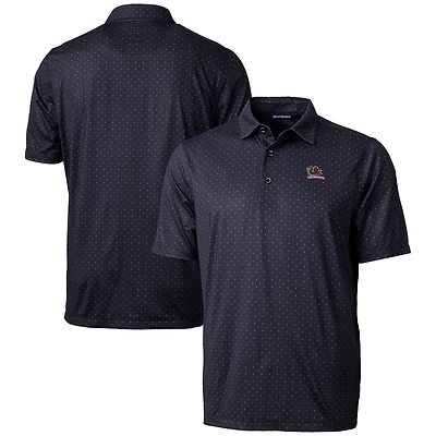Men's Cutter & Buck  Black South Carolina Gamecocks Vault DryTec Pike Double Dot Print Stretch Polo