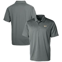 Men's Cutter & Buck  Gray Vanderbilt Commodores Vault Prospect Textured Stretch Polo