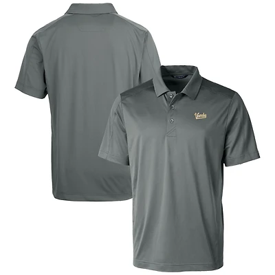 Men's Cutter & Buck  Gray Vanderbilt Commodores Vault Prospect Textured Stretch Polo