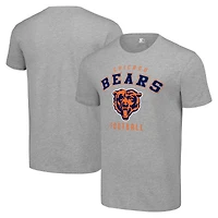 Men's Starter Heather Gray Chicago Bears Logo T-Shirt