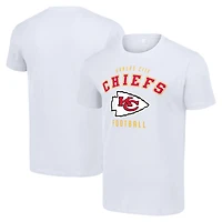 Men's Starter White Kansas City Chiefs Logo T-Shirt