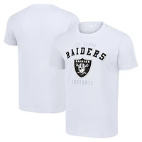Men's Starter White Las Vegas Raiders Logo T-Shirt