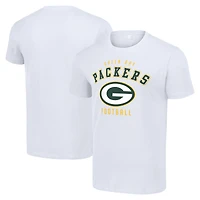 Men's Starter White Green Bay Packers Logo T-Shirt