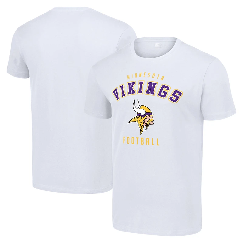 Men's Starter White Minnesota Vikings Logo T-Shirt
