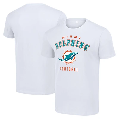 Men's Starter White Miami Dolphins Logo T-Shirt