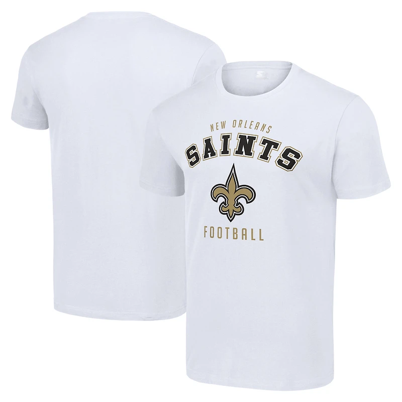 Men's Starter White New Orleans Saints Logo T-Shirt
