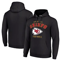 Unisex Starter Black Kansas City Chiefs Logo Pullover Hoodie