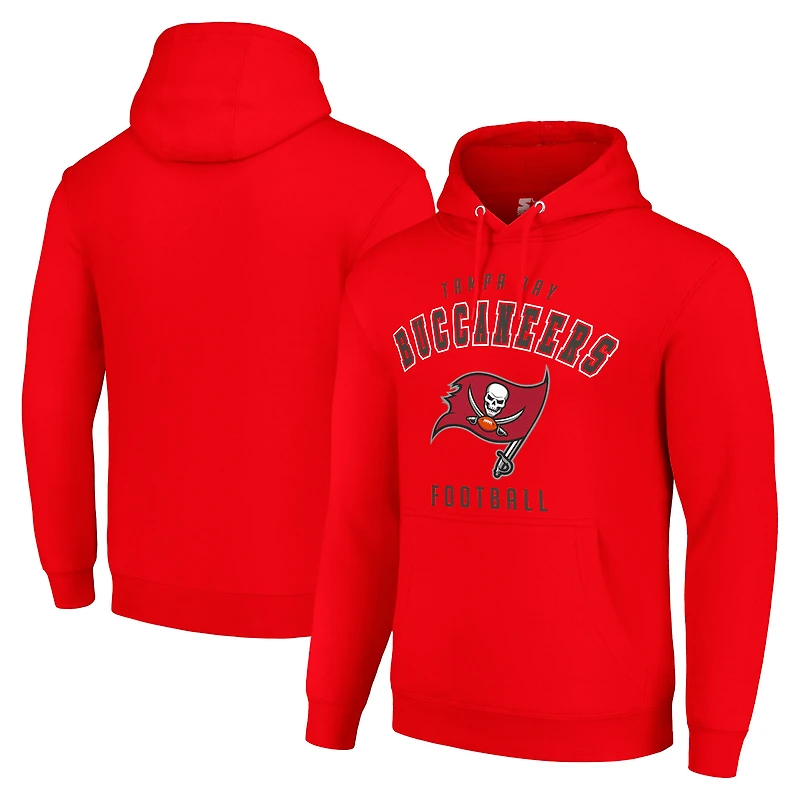 Unisex Starter Red Tampa Bay Buccaneers Logo Pullover Hoodie